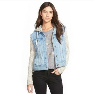 Billabong denim sweater jacket